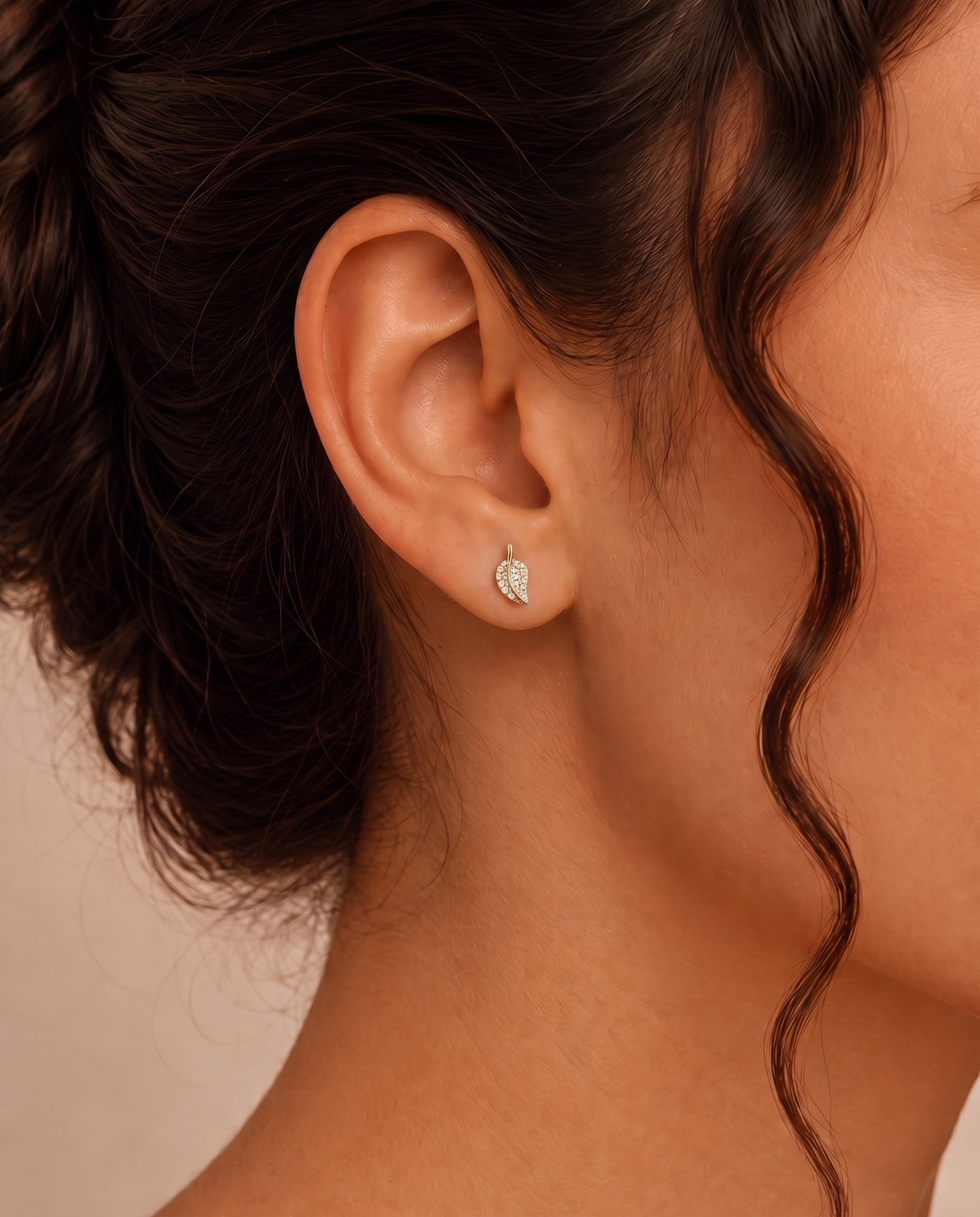 Dew Leaf Necklace & Earrings Set