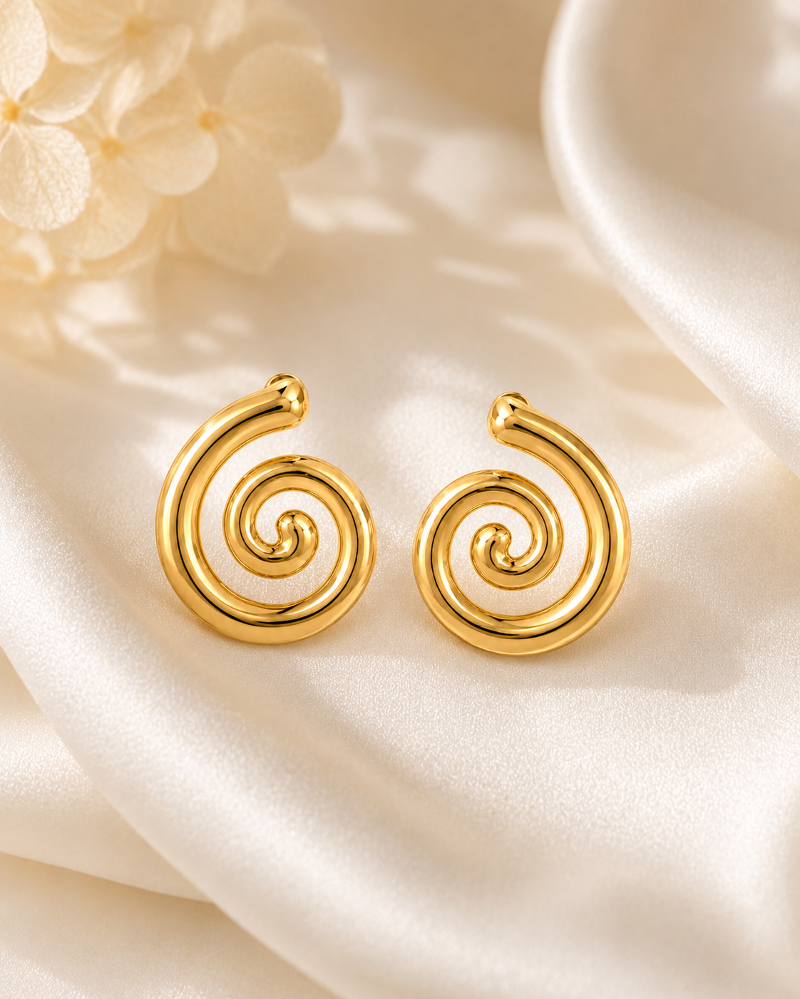 Funnel Swirl Earrings