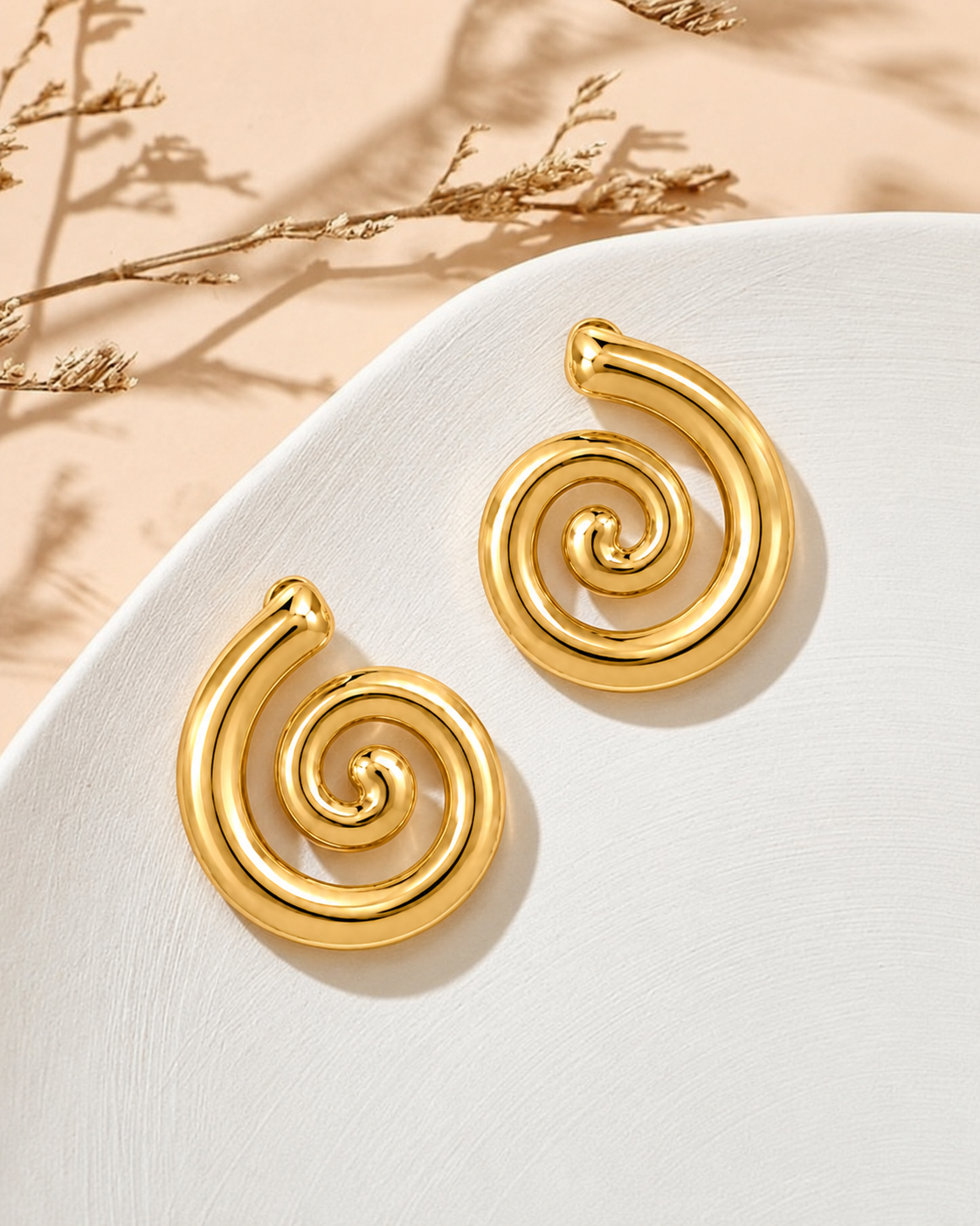 Funnel Swirl Earrings