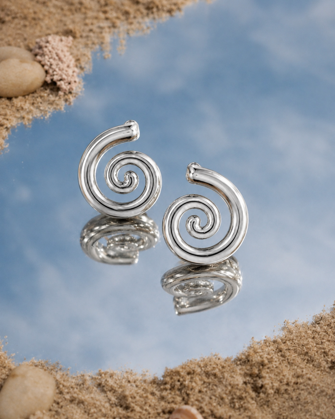 Funnel Swirl Earrings