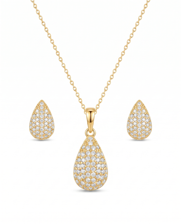 Gilded Dew Necklace & Earrings Set