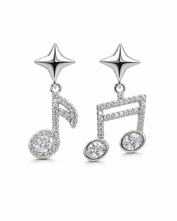 Melodia Note Earrings