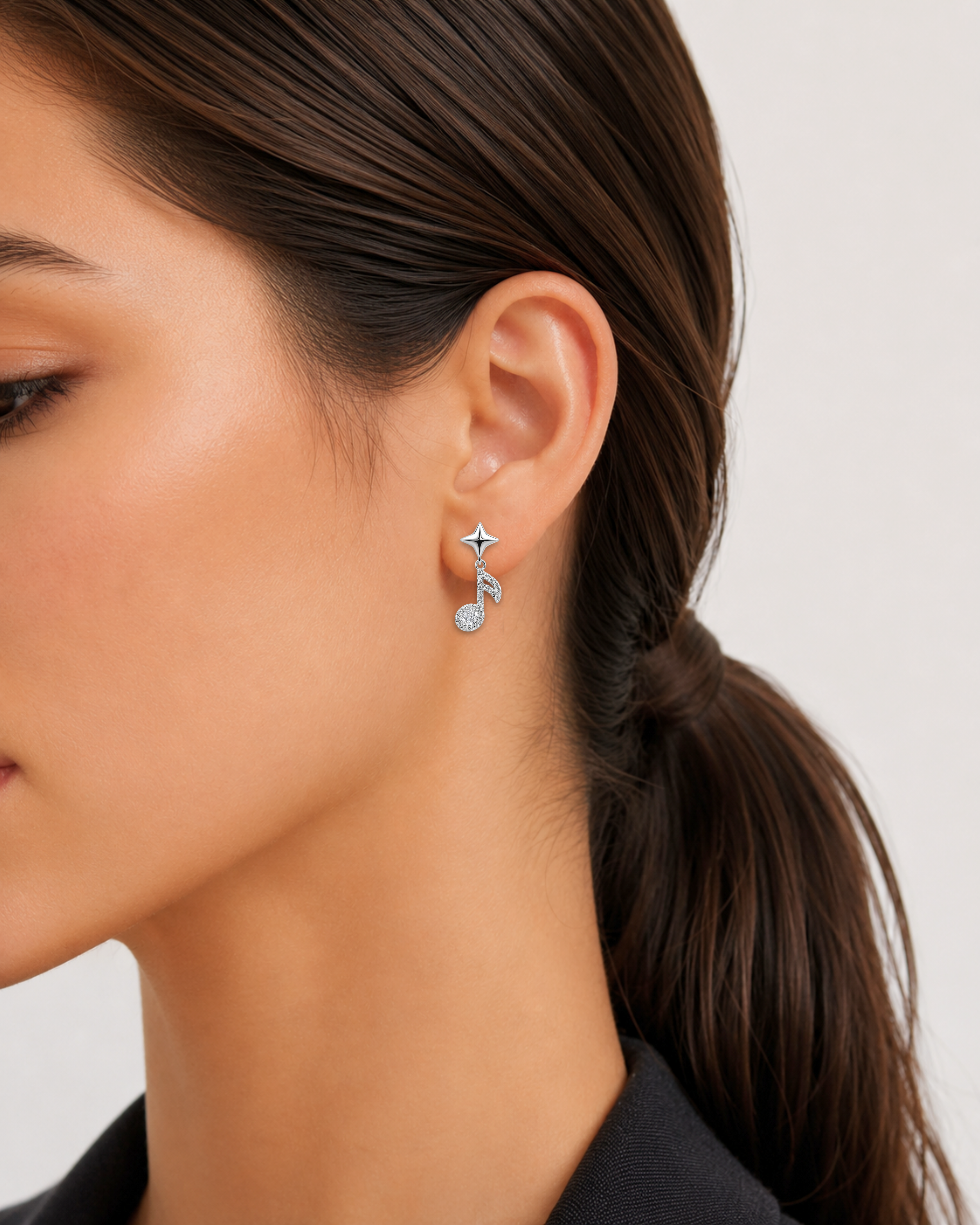 Melodia Note Earrings