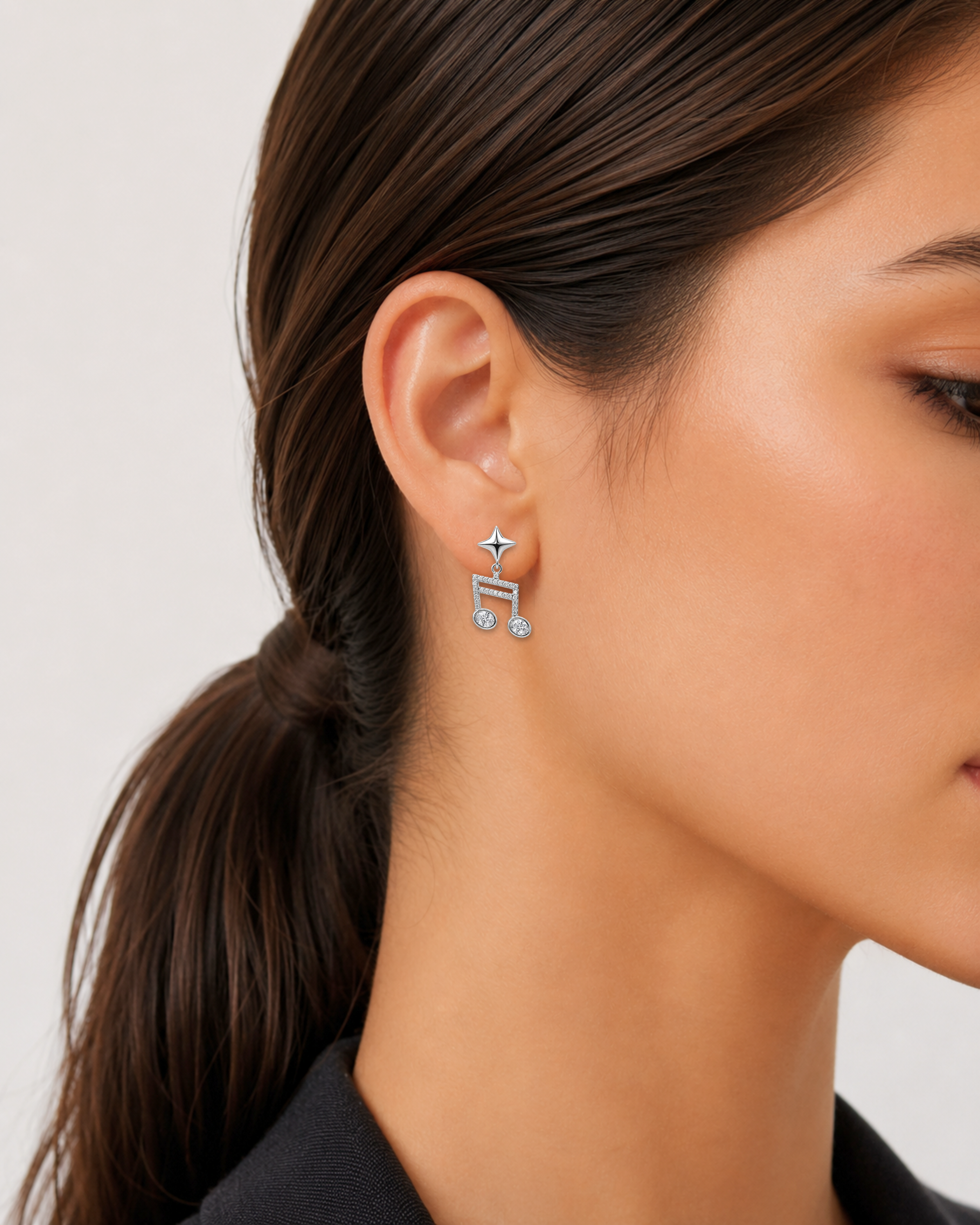 Melodia Note Earrings