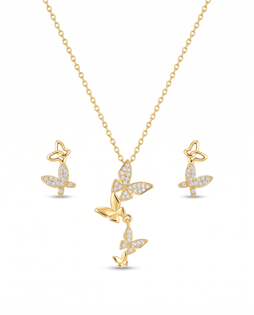 Morpho Grace Necklace & Earrings Set