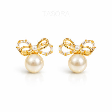Noeud Pearl Earrings