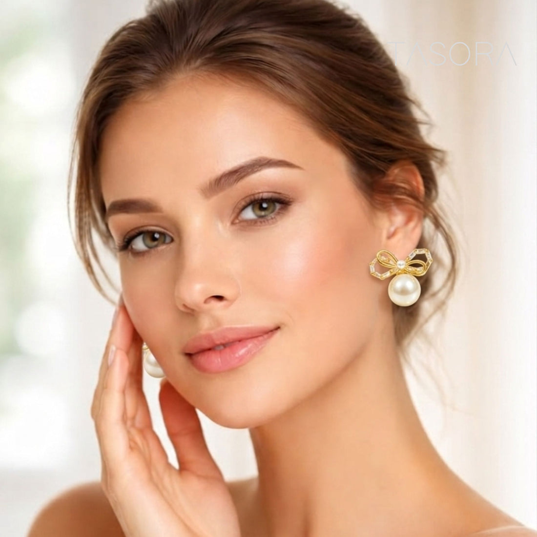 Noeud Pearl Earrings