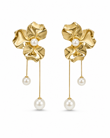Orchid Pearls Earrings