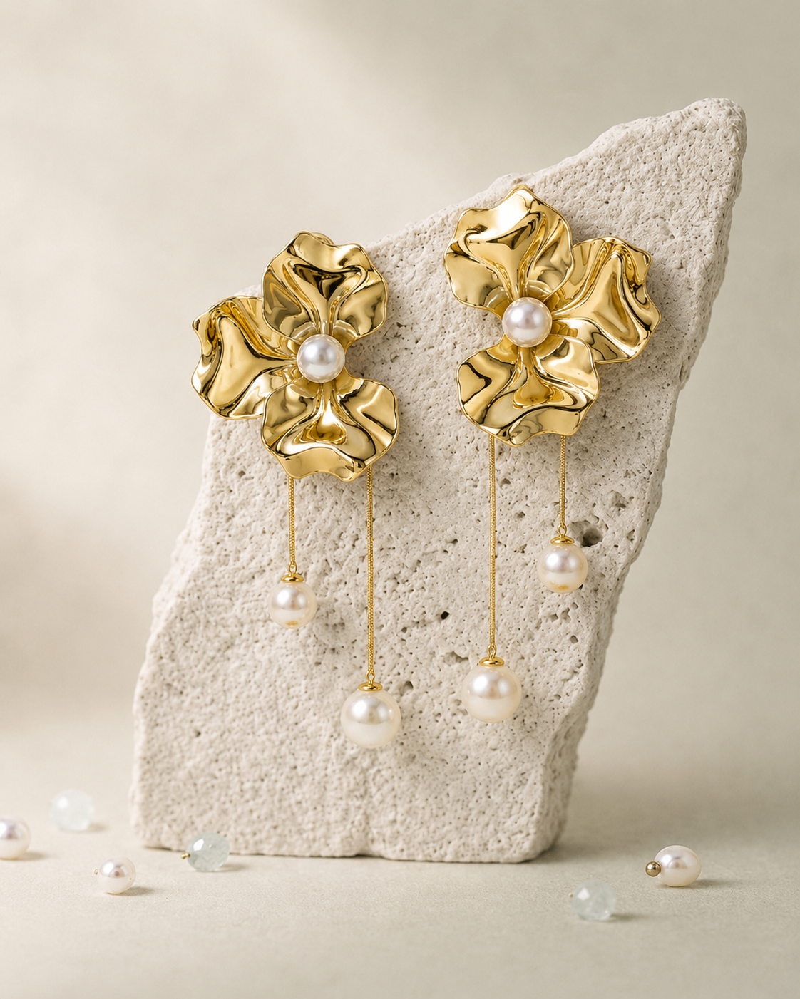 Orchid Pearls Earrings