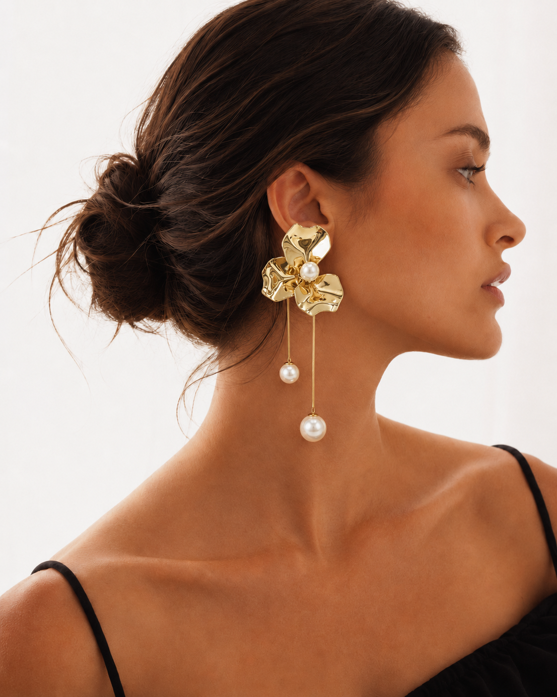 Orchid Pearls Earrings