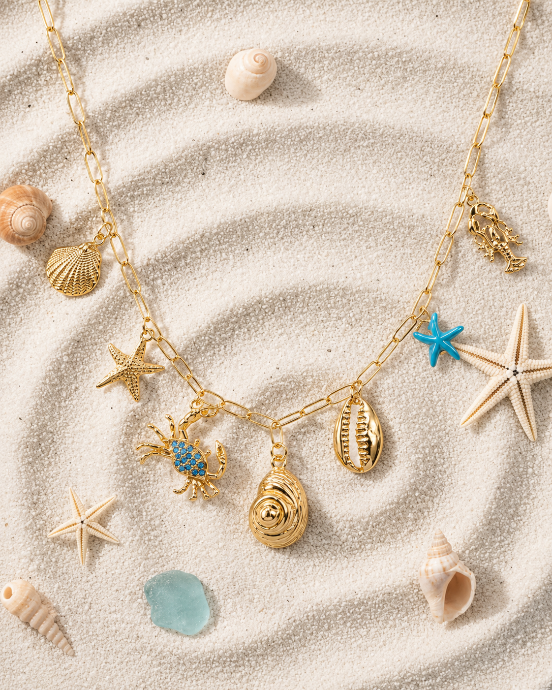 Pelagia Charms Necklace