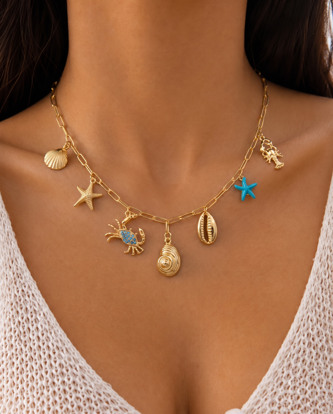 Pelagia Charms Necklace
