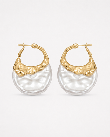 Sora Pearl Hoops